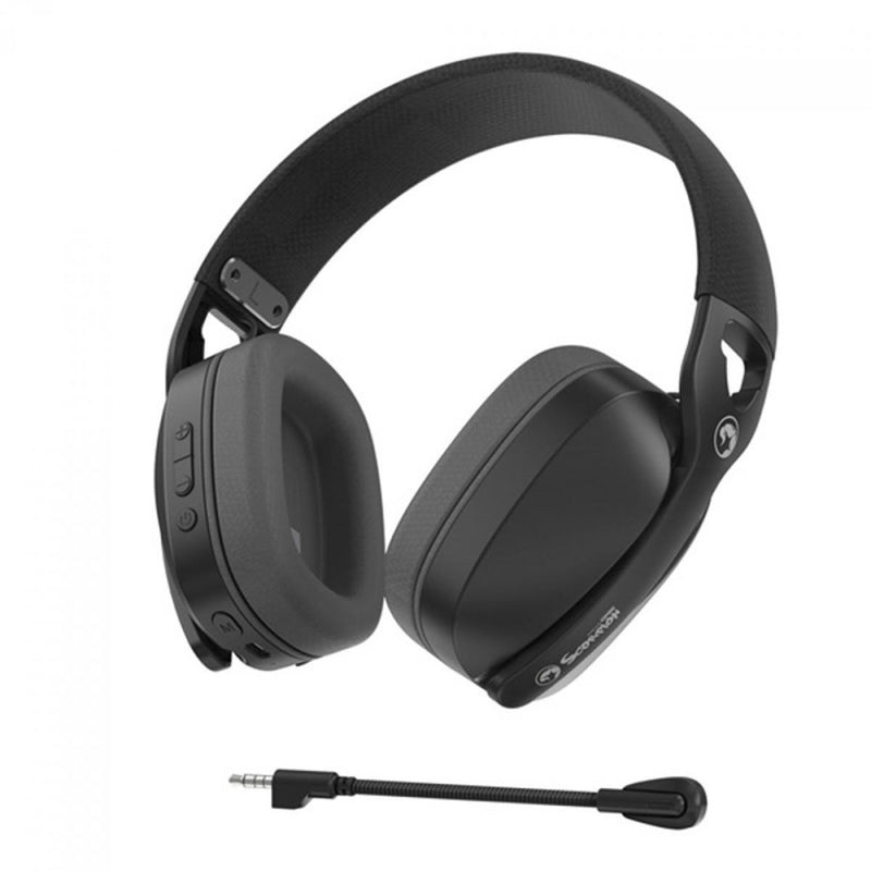 Headset Gamer Marvo Pulz 70W, Tri-Mode, Wireless, Bluetooth, USB, Drivers de 40mm, Black