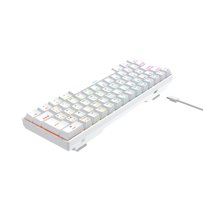 Teclado Mecânico Gamer Hyrax, 60%, Thunder, Switch Huano, RGB - ABNT2