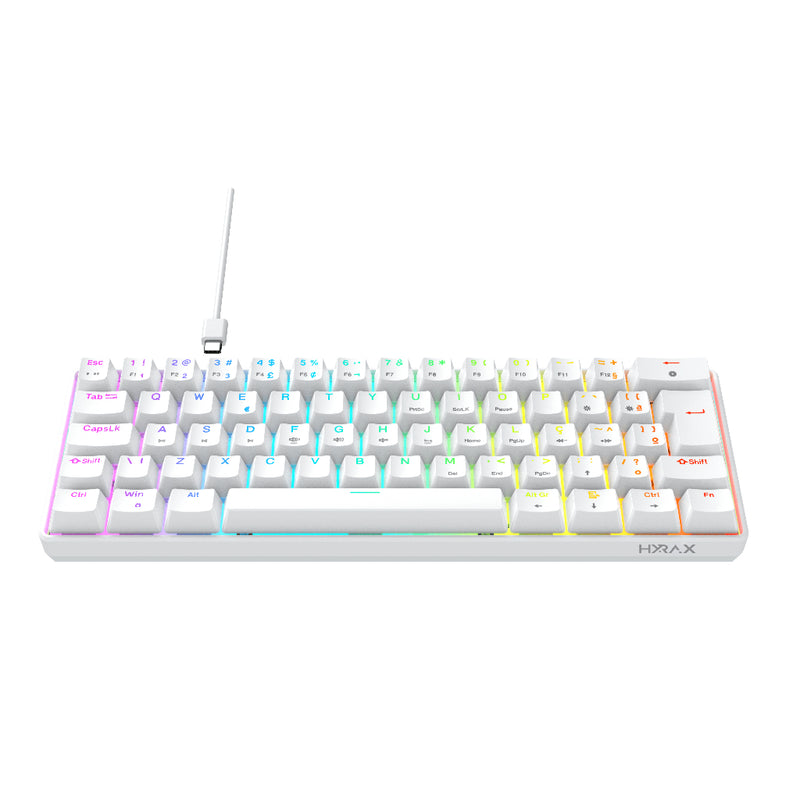 Teclado Mecânico Gamer Hyrax, 60%, Thunder, Switch Huano, RGB - ABNT2