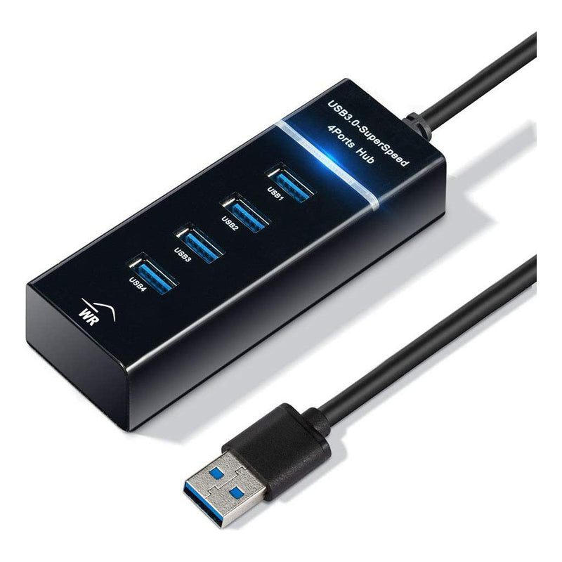 Hub Cabo USB 3.0 Adaptador 4 e 7 Portas Alta Velocidade Notebook PC Teclado 5Gbps Speed Pen Drive