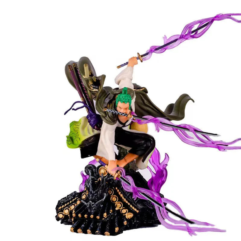 Figure Action One Piece Chapeus de Palha Luffy e Zoro estátuas anime