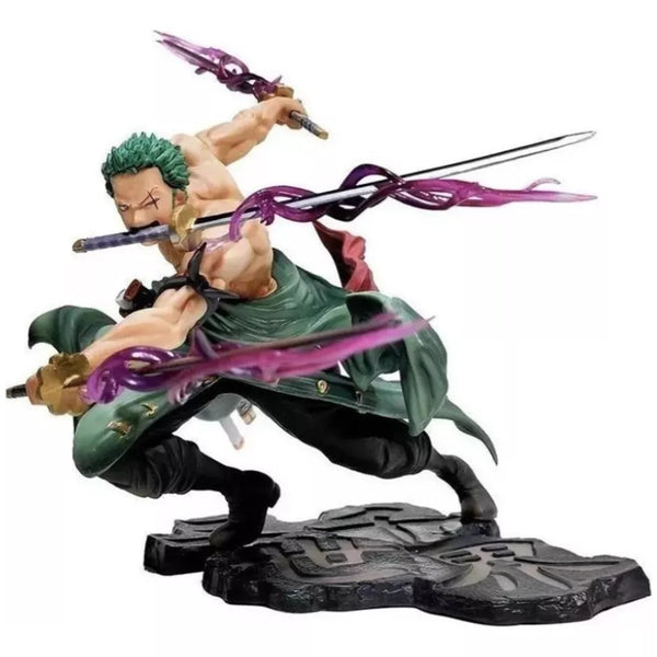 Figure Action One Piece Chapeus de Palha Luffy e Zoro estátuas anime
