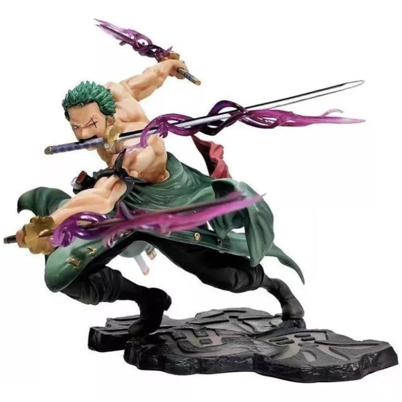 Figure Action One Piece Chapeus de Palha Luffy e Zoro estátuas anime