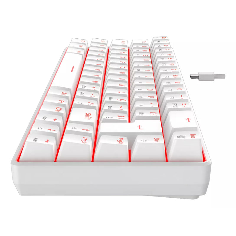 Teclado Mecânico Gamer Hyrax, 65%, Thunder Pro, Switch Huano, Led Vermelho - ABNT2