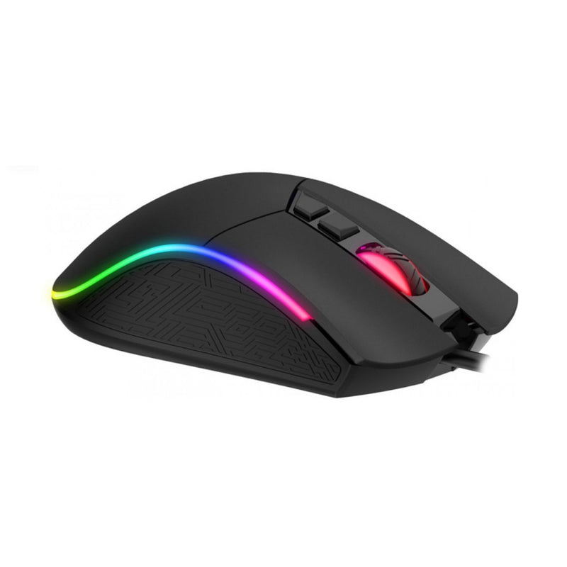 Mouse Gamer Havit MS1001S 4800 DPI 7 Botões RGB Preto