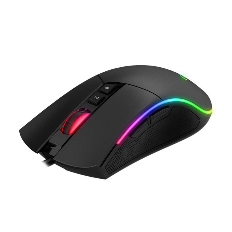Mouse Gamer Havit MS1001S 4800 DPI 7 Botões RGB Preto