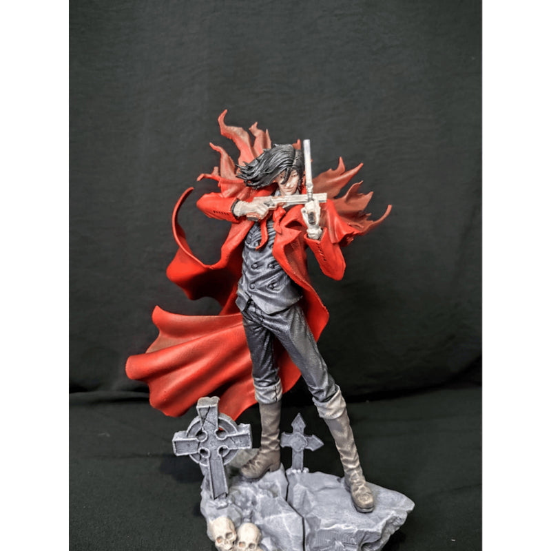 Action Figure Alucard 25 cm – Hellsing – 1:9 – Impressão 3D – colecionável 3D - figura de ação anime