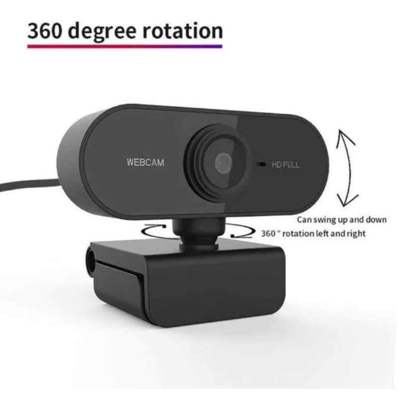 Webcam Câmera Computador Full HD 1080x1920p 2MP USB Plug Play Microfone Embutido