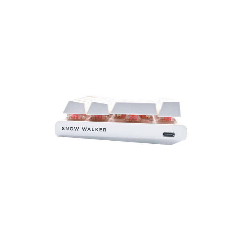 Teclado Mecânico CLAMN Night Walker CL-TK76 RGB  - Branco