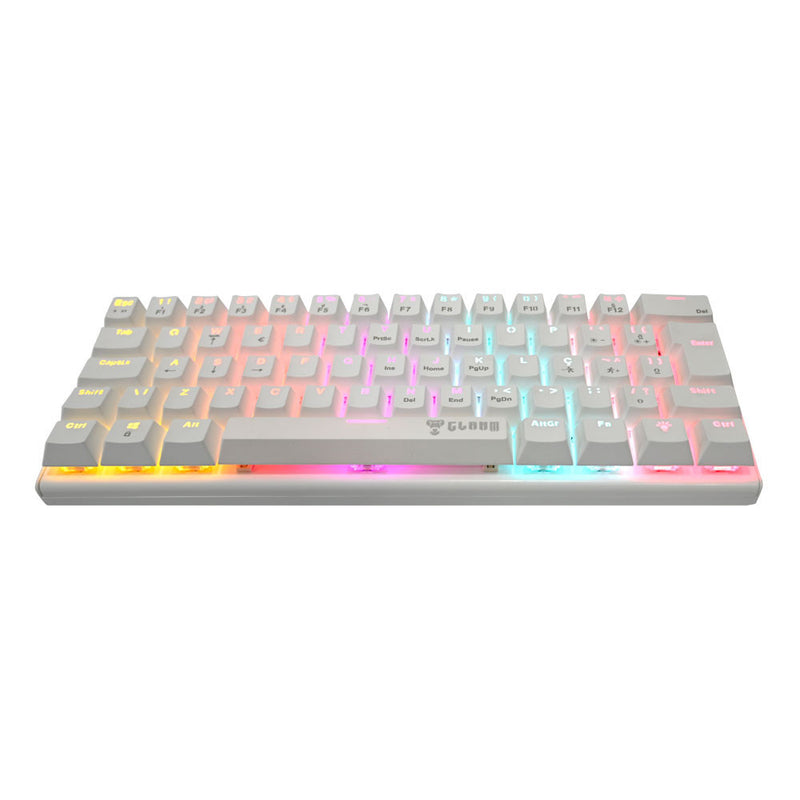 Teclado Mecânico CLAMN Night Walker CL-TK76 RGB  - Branco