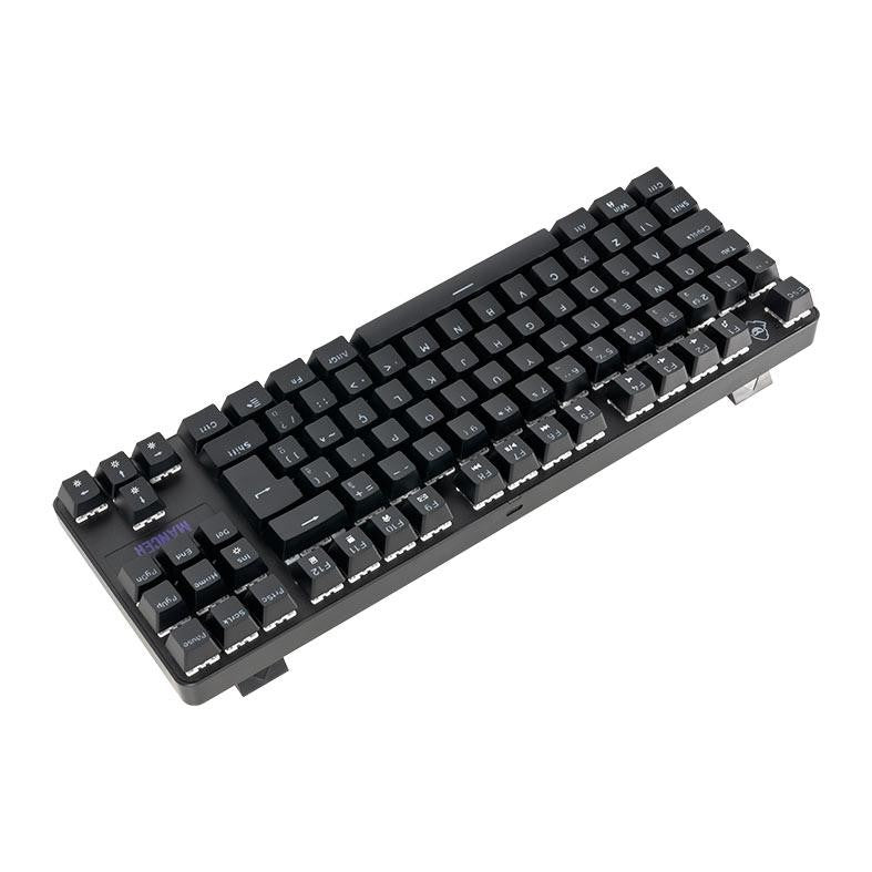 Teclado Mecanico Mancer Ghoul MK3, RGB, ABNT2, Switch Huano Vermelho, Preto, MCR-GHM3-RGB01RD